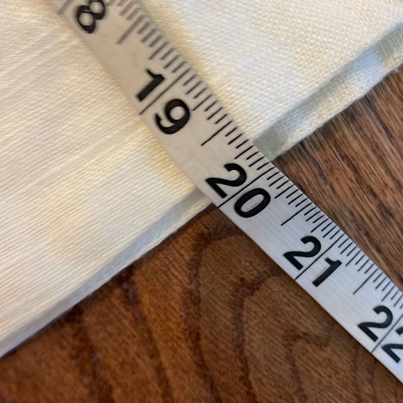 House of Harlow linen ivory puff sleeve tie back blouse xl - Picture 7 of 9